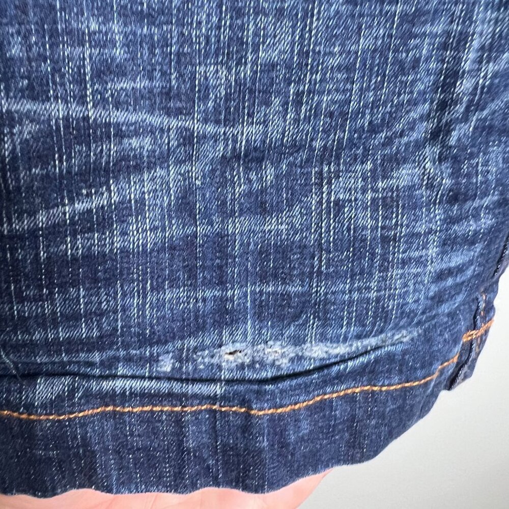 VTG Pepe Jeans London Women 31 Mid Rise Flare Gold Embroider Y2K‎ 90s Streetwear - Picture 8 of 10